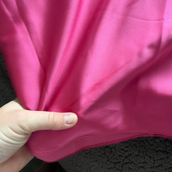 DANIELLE GUIZIO Babydoll Slip Dress in Pink w/ Pearls - Picture 8 of 9